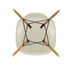 Cadeira Eames em Plástico DSW / Base maple